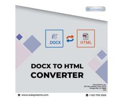 Click and Convert DOCX into HTML with DOCX - HTML Converter