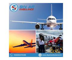 With Experienced Medical Crew Hire Sky Air Ambulance in Patna