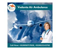 Select Vedanta Air Ambulance in Kolkata with Top-Level Medical Facility