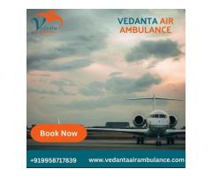 For Risk-Free Patient Transfer Book Vedanta Air Ambulance Service in Indore