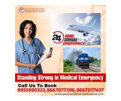 Take First-class Panchmukhi Air Ambulance Services in Gorakhpur for Patient Transfer