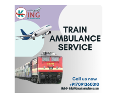 Obtain  King Train Ambulance In Jamshedpur With All Accessories