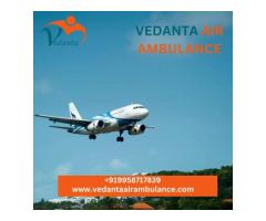 With Advanced Ventilator Setup Book Vedanta Air Ambulance Service in Bhopal