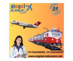 Hire Angel Air Ambulance Service in Ranchi with Modern Ventilator Setup