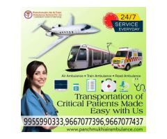 For Adequate Medical Care Take Panchmukhi Air Ambulance Services in Bhopal