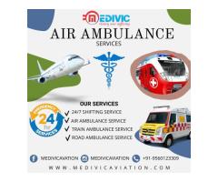 For Expert Healthcare Support Team Book Medivic Aviation Train Ambulance Service in Patna