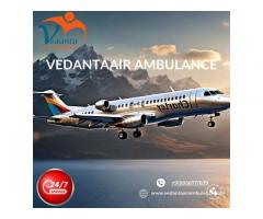 With Updated Medical Machines Hire Vedanta Air Ambulance Service in Gorakhpur