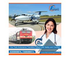 For Critical Care Services Use Falcon Emergency Train Ambulance Services in Delhi