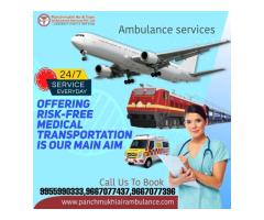 With Superb Therapeutic Team Get Panchmukhi Air Ambulance Services in Ranchi