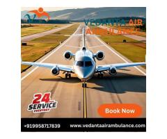 Take High-tech Vedanta Air Ambulance Services in Siliguri with Capable Healthcare Team