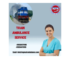 Book MPM Train Ambulance Services In Gorakhpur For 24-Hour Intensive Care