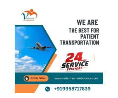 Pick Vedanta Air Ambulance service in Kanpur with Life-Saving Medical Facility