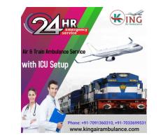 Take Medical Evacuation Service from King Train Ambulance in Kolkata at Low Rates