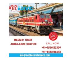 Choose Medivic Train Ambulance Service in Delhi with patient transfer