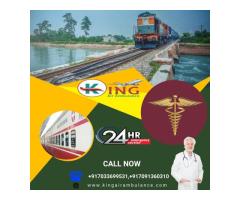 Get the Safest King ICU Train Ambulance in Ranchi for Emergency services