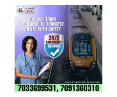 Get King ICU Train Ambulance in Kolkata for Emergency Patient Transport