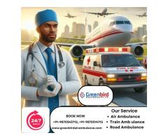 Hire Greenbird Air and Train Ambulance Services in Darbhanga with Advanced ICU Setup