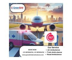 Hire Greenbird Air and Train Ambulance Services in Dehradun with Advanced Ventilator Setup