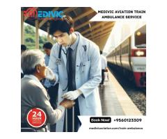 Use Life-care Medivic Aviation Train Ambulance Service in Guwahati with Ventilator Features