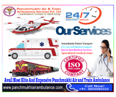 Panchmukhi Train Ambulance in Patna operates with a skilled medical Crew For your benefit