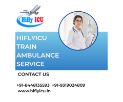 Get Risk-Free Train Ambulance Service in Ahmedabad by Hiflyicu