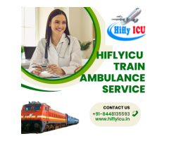 Emergency Medical Transportation Train Ambulance Service in Allahabad by Hiflyicu