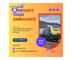 Medilift Train Ambulance Service in Kolkata with best facility