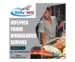 Specialized Care Train Ambulance Service in Ranchi by Hiflyicu