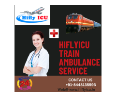 Highly Qualified Medical Team Train Ambulance Service in Siliguri by Hiflyicu