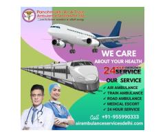 Get a Train Ambulance in Dibrugarh with a Medical Team- Panchmukhi Ambulance at Low-Cost