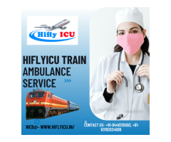 Train Ambulance Service in Gaya by Hiflyicu- Cost-Effective with Advanced Medical Tools