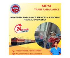 MPM Train Ambulance in Ranchi is apt to handle the complexities