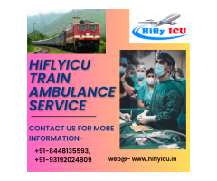 Train Ambulance Service in Ranchi by Hiflyicu- Well Trained Medical Staff