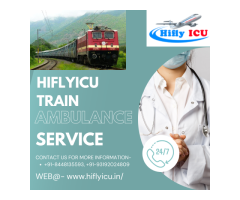 Train Ambulance Service in Surat by Hiflyicu- All Medical Facilities Available