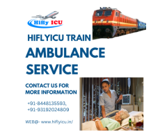 Train Ambulance Service in Kolkata by Hiflyicu- Proper Medical Treatment