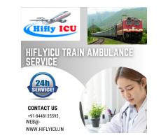 Train Ambulance Service in Visakhapatnam by Hiflyicu- Most Experienced Medical Team