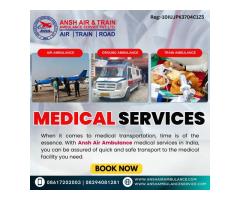 Avail The Ansh Air Ambulance Services in Chennai Amenities For Patients