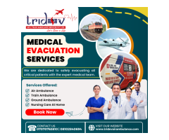 All Medical Tools Heal the Patient’s Situation – Tridev Air Ambulance in Services Ranchi