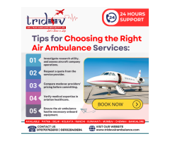 Start To Travel in Any - Tridev Air Ambulance Service in Kolkata