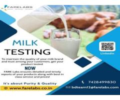 Dairy Products | Milk Testing Laboratory - FARE Labs Pvt Ltd.