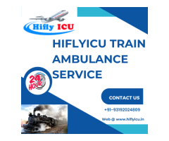 Train Ambulance Service in Gorakhpur by Hiflyicu- Cardiac Train Ambulance Service