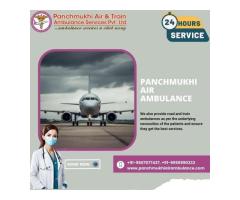 Take Panchmukhi Air Ambulance Services in Guwahati with Life-Saver Medical Setup