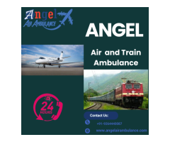 Air & Train Ambulance Service in Gorakhpur by Angel- Modern Medical Facilities